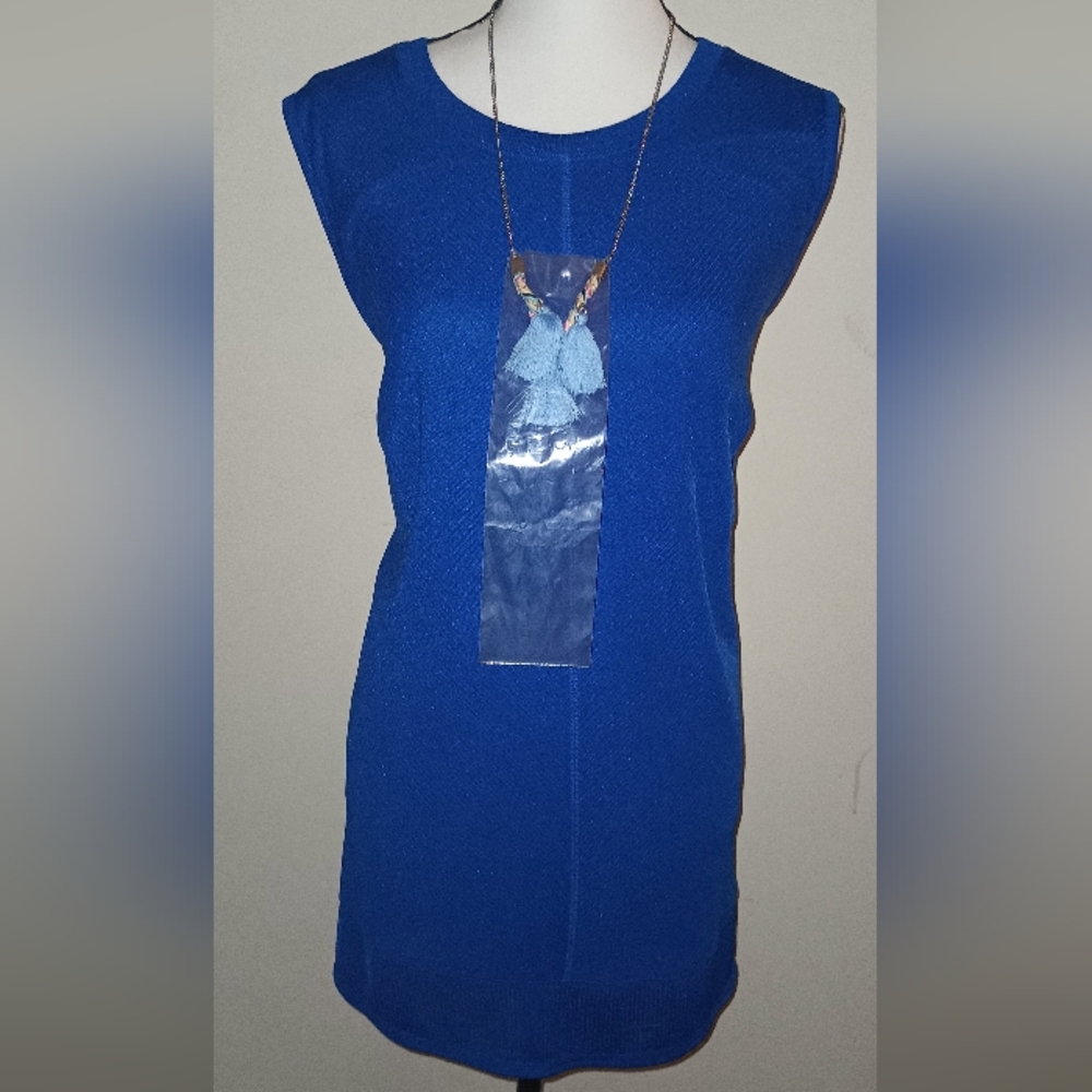 New ALYX Designer Stretch Dress Blouse with Necklace (1X)